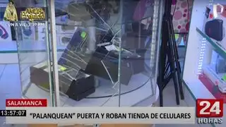 Salamanca: delincuentes palanquean puerta y roban más de S/ 10 mil en aparatos tecnológicos