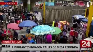 Cercado de Lima: ambulantes invaden calles de Mesa Redonda
