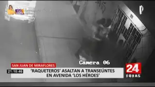 SJM: raqueteros asaltan a transeúntes en avenida Los Héroes