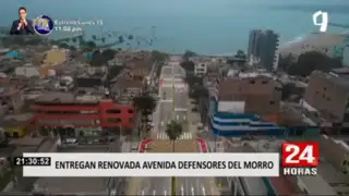 Chorrillos: avenida Defensores del Morro luce totalmente renovada