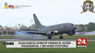Alan García también trató de vender el avión presidencial y no hubo postores