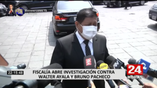 Fiscalía inicia investigación contra ministro Walter Ayala y secretario Bruno Pacheco