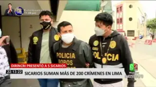 Sicarios suman más de 200 crímenes en Lima
