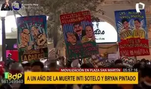 Marchan por justicia tras un año de la muerte de Inti Sotelo y Bryan Pintado
