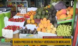 Aumento de precios: las frutas y verduras por las nubes en algunos mercados de Lima