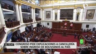 Congreso pide informe a Cancillería por ingreso de bolivianos