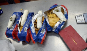 Moquegua: INPE incauta droga oculta en envoltorios de galletas