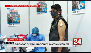 Brigadas de vacunación presentes en la Comic Convention 2021