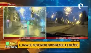 Lluvia en Lima: continúa intensa garúa en varios puntos de la capital