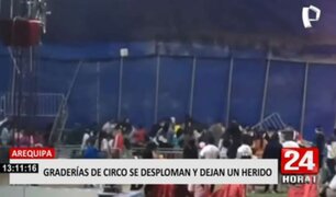 Arequipa: gradería de circo se desploma y deja una persona herida