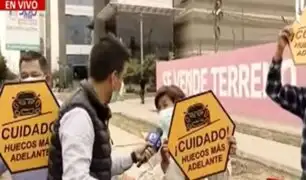 Surco: vecinos denuncian vías en mal estado en la Av. Olguín