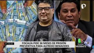 Fiscalía sustentó pedido de prisión preventiva contra Alfredo Benavides