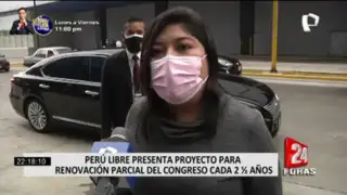 Betssy Chávez plantea renovar mitad del Congreso cada dos años y medio