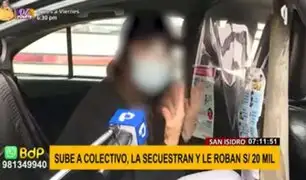San Isidro: intensifican operativo contra colectivos tras secuestro a mujer por falso taxista