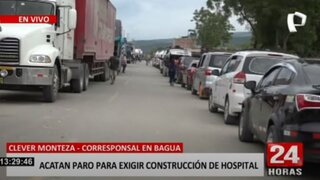 Bagua: pasajeros y turistas afectados por paro indefinido que exige construcción de hospital