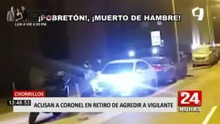 Chorrillos: coronel en retiro agrede a vigilante por no dejarlo estacionar