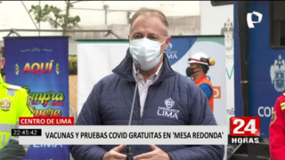 Cercado de Lima: ofrecen vacunas y pruebas Covid gratuitas en Mesa Redonda