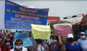 Protesta en Ancón por agua y desagüe: ciudadanos bloquean Panamericana Norte