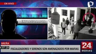 Breña: fiscalizadores y serenos denuncian amenazas por parte de cobradores de cupos