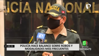 Jefe de la Región Policial Lima afirma que mayor parte de los robos de este año son de celulares