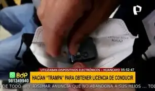 Examen para licencias de conducir en Huancayo: usaban dispositivos para obtener respuestas