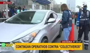 San Borja: intensifican operativo contra colectivos ante ola de asaltos por falsos taxistas