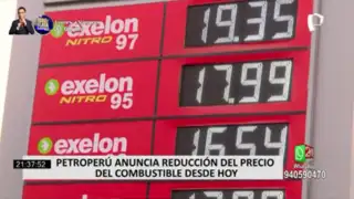 Petroperú anuncia reducción del precio de combustibles a partir de hoy jueves 25 de noviembre