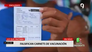 Carnés de vacunación ya se falsifican en Azángaro