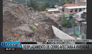 Cajamarca: Acceso al distrito de Sallique bloqueado tras deslizamiento de cerro