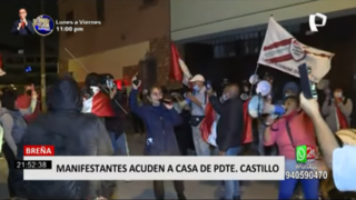 Breña: manifestantes acudieron a la casa de Pedro Castillo