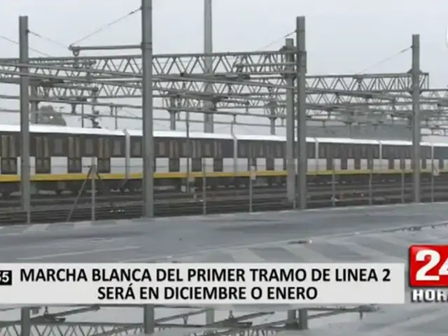 Marcha blanca de primer tramo de Línea 2 se iniciaría en diciembre o enero, según Ositran