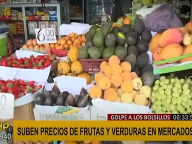 Aumento de precios: las frutas y verduras por las nubes en algunos mercados de Lima