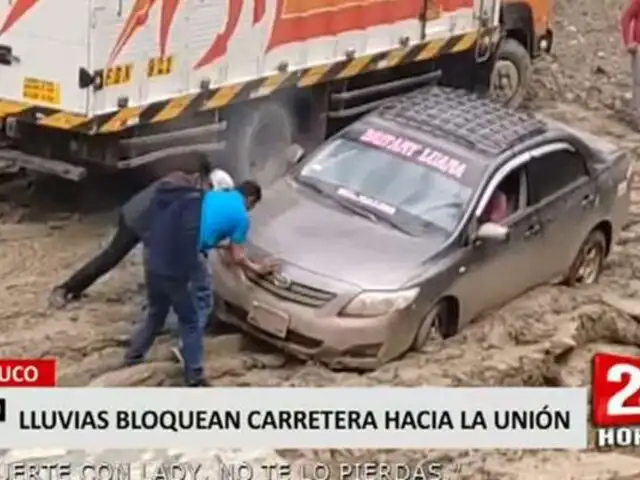 Huánuco: intensas lluvias dejan carreteras intransitables