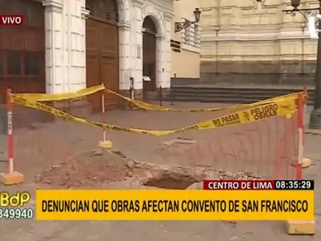 Convento de San Francisco: denuncian obras de remodelación en espacio declarado Patrimonio Cultural