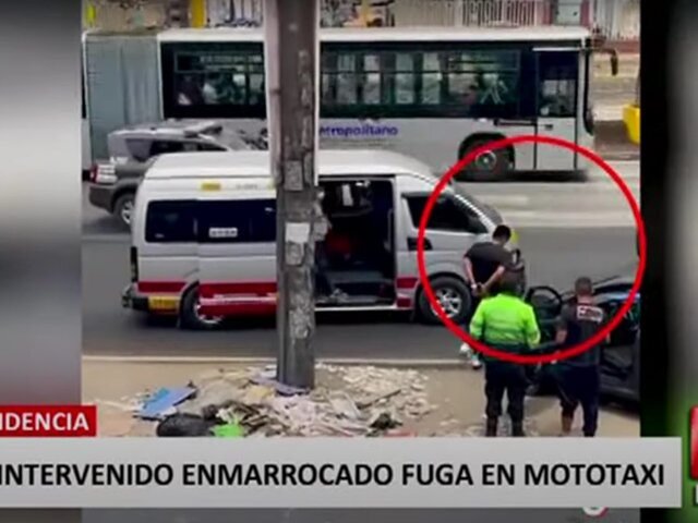 Independencia: detenido enmarrocado se da a la fuga en mototaxi