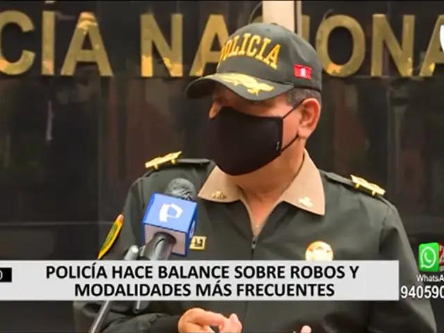 Jefe de la Región Policial Lima afirma que mayor parte de los robos de este año son de celulares