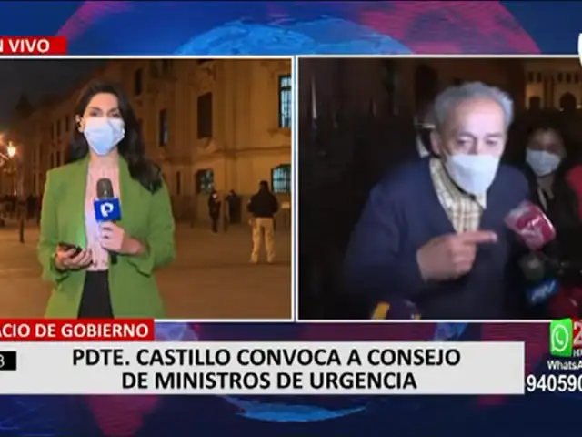 Pedro Castillo convoca a Consejo de Ministros de urgencia