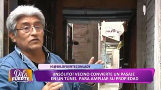 Surco: acusan a vecino de convertir un pasaje en un túnel para ampliar su propiedad