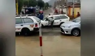 Huaraz: torrencial lluvia inunda la ciudad