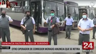 Corredor Morado: otro consorcio se retira por pérdidas económicas y 40 buses dejarán de circular