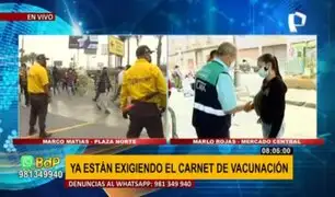 Carnet de vacunación obligatorio: exigen certificado para ingreso a Plaza Norte y Mercado Central