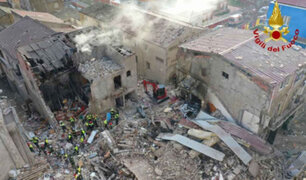 Al menos seis muertos y diez desaparecidos deja derrumbe de antiguo edificio en Italia
