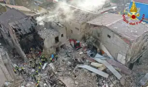 Al menos seis muertos y diez desaparecidos deja derrumbe de antiguo edificio en Italia