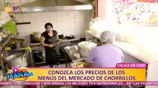 Conozca los menús del mercado de Chorrillos