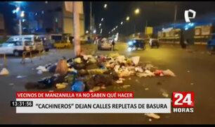 Vecinos denuncian que ´cachineros’ dejan toneladas de basura en las calles