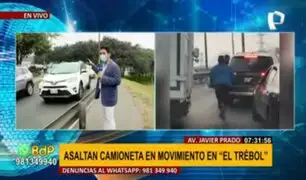 Surco: graban asalto a conductor durante tráfico en el Trébol de Javier Prado