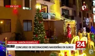 Surco: vecinos se organizan y participan en concurso de decoraciones navideñas