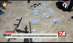 Chiclayo: detienen a familia que se dedicaba a la micro comercialización de droga