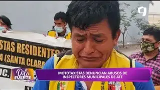 Mototaxistas denuncian abusos de inspectores municipales de Ate: "tenemos miedo de trabajar"