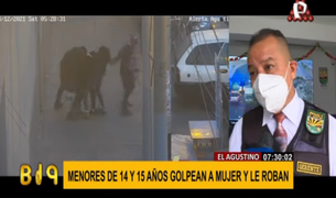 El Agustino: menores de edad golpean a una mujer para robarle sus pertenencias